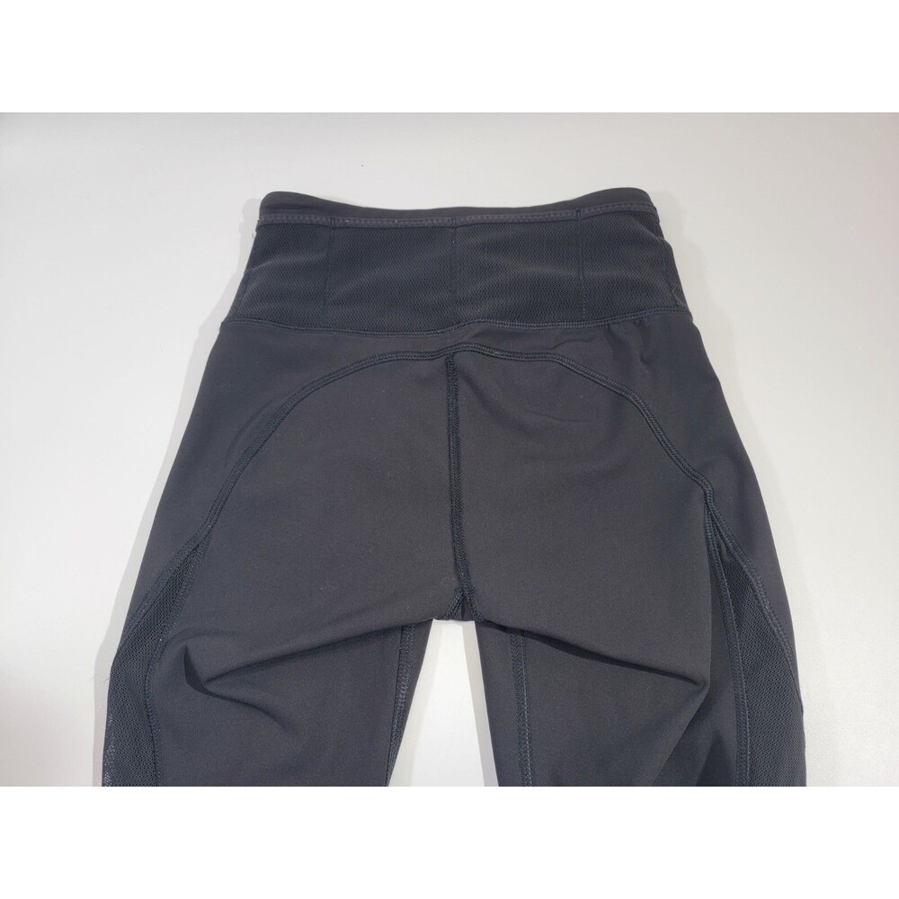 Lululemon Women's Size 2 4 Black 3/4 Length Yoga Leggings Pants Capris EUC - Picture 5 of 8